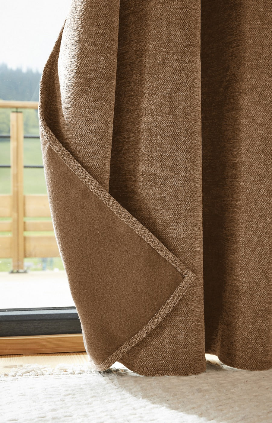 Bjorn - Rideau Occultant + Polaire - Polyester - Camel