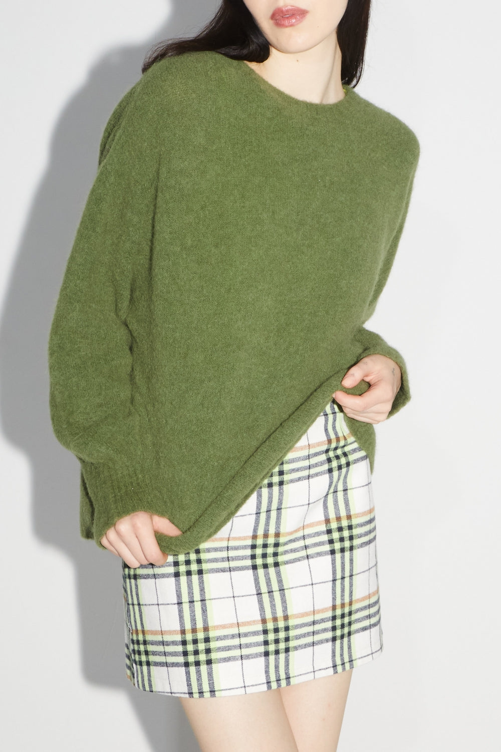 La Mini Jupe Aria Tartan Néon
