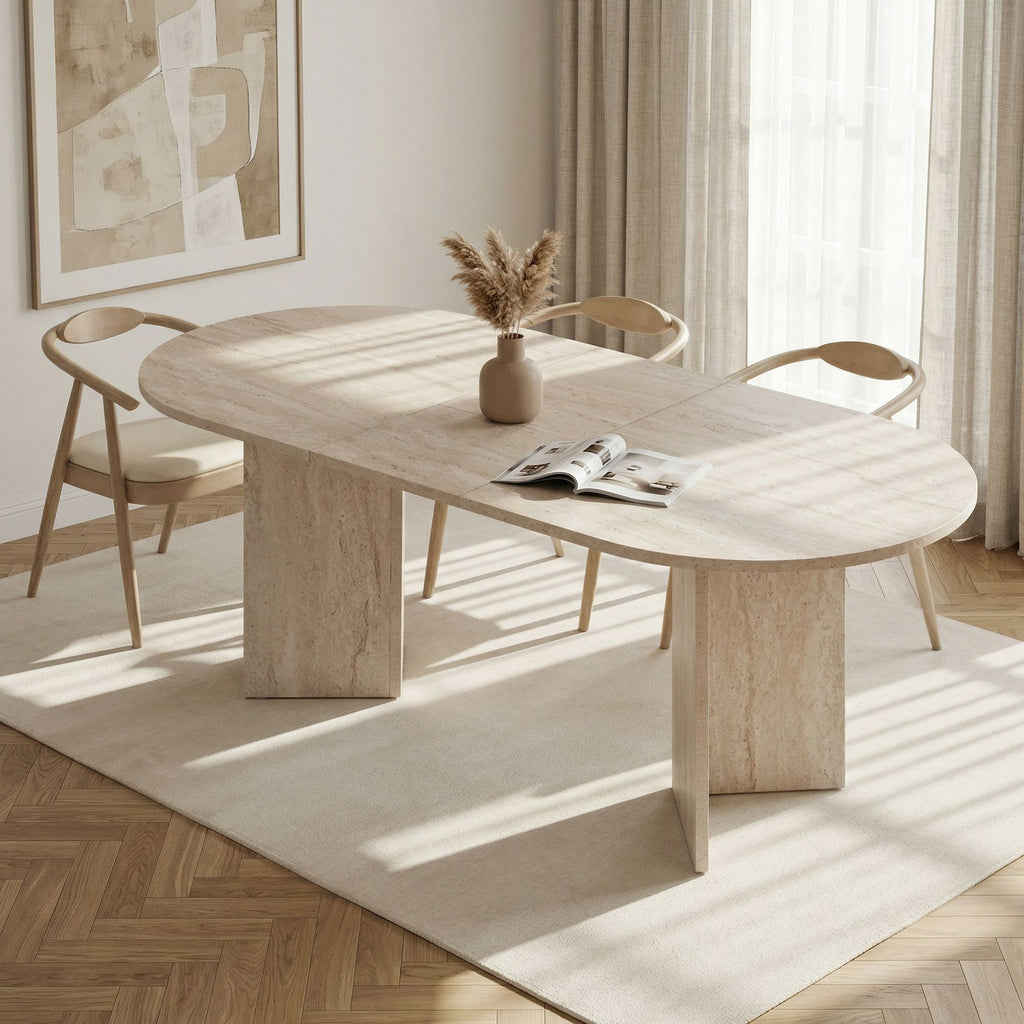 Extendable Dining Tables Sorell - Travertine