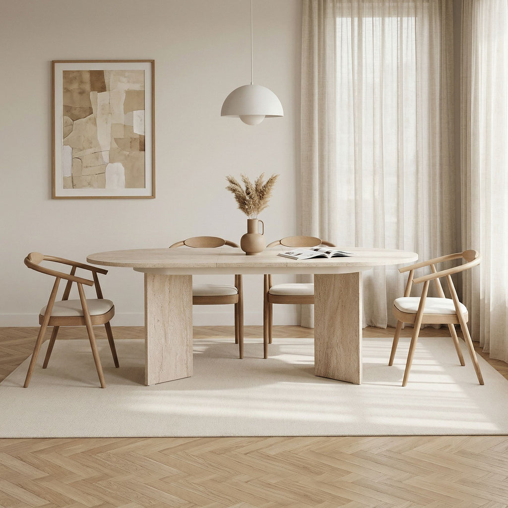 Extendable Dining Tables Sorell - Travertine