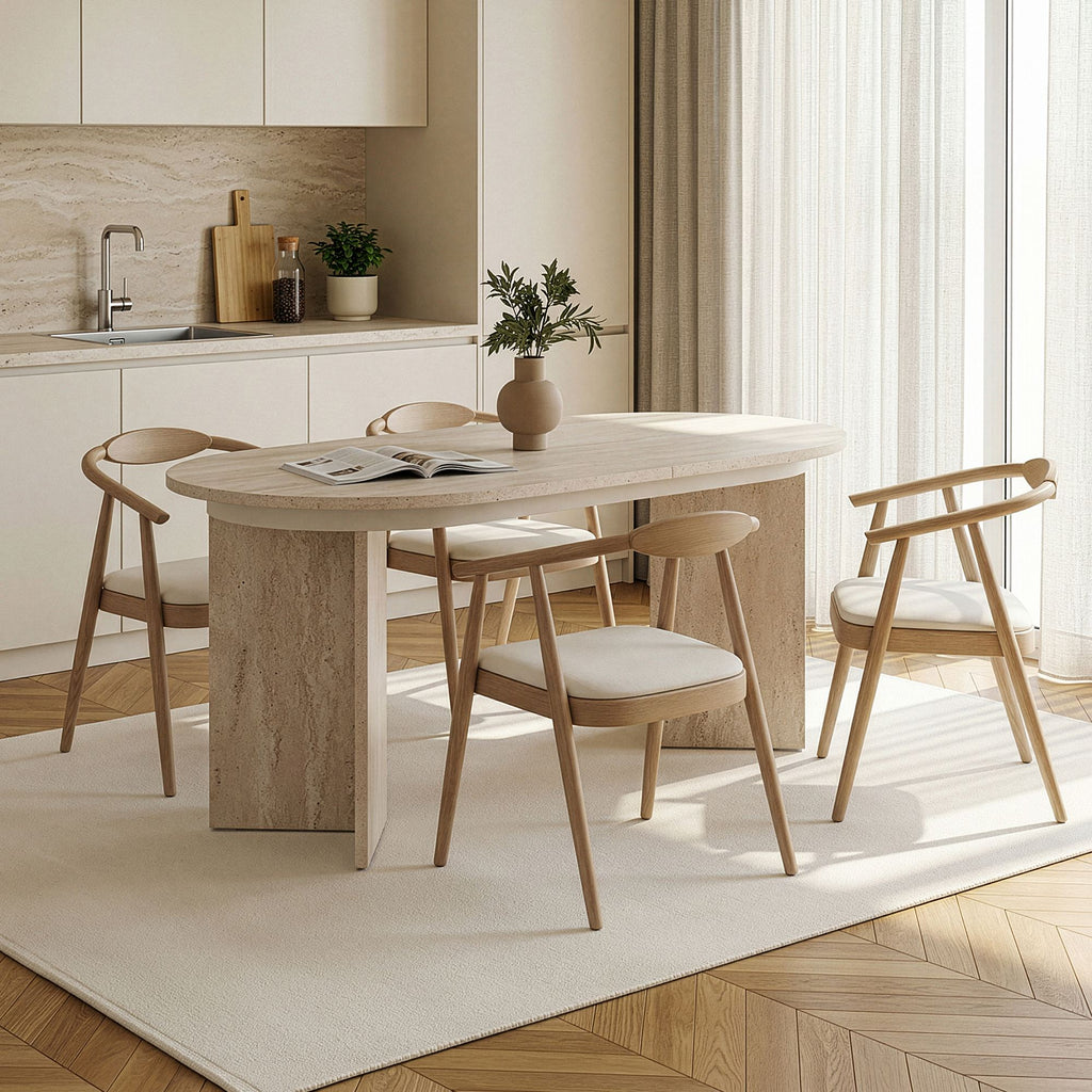 Extendable Dining Tables Sorell - Travertine