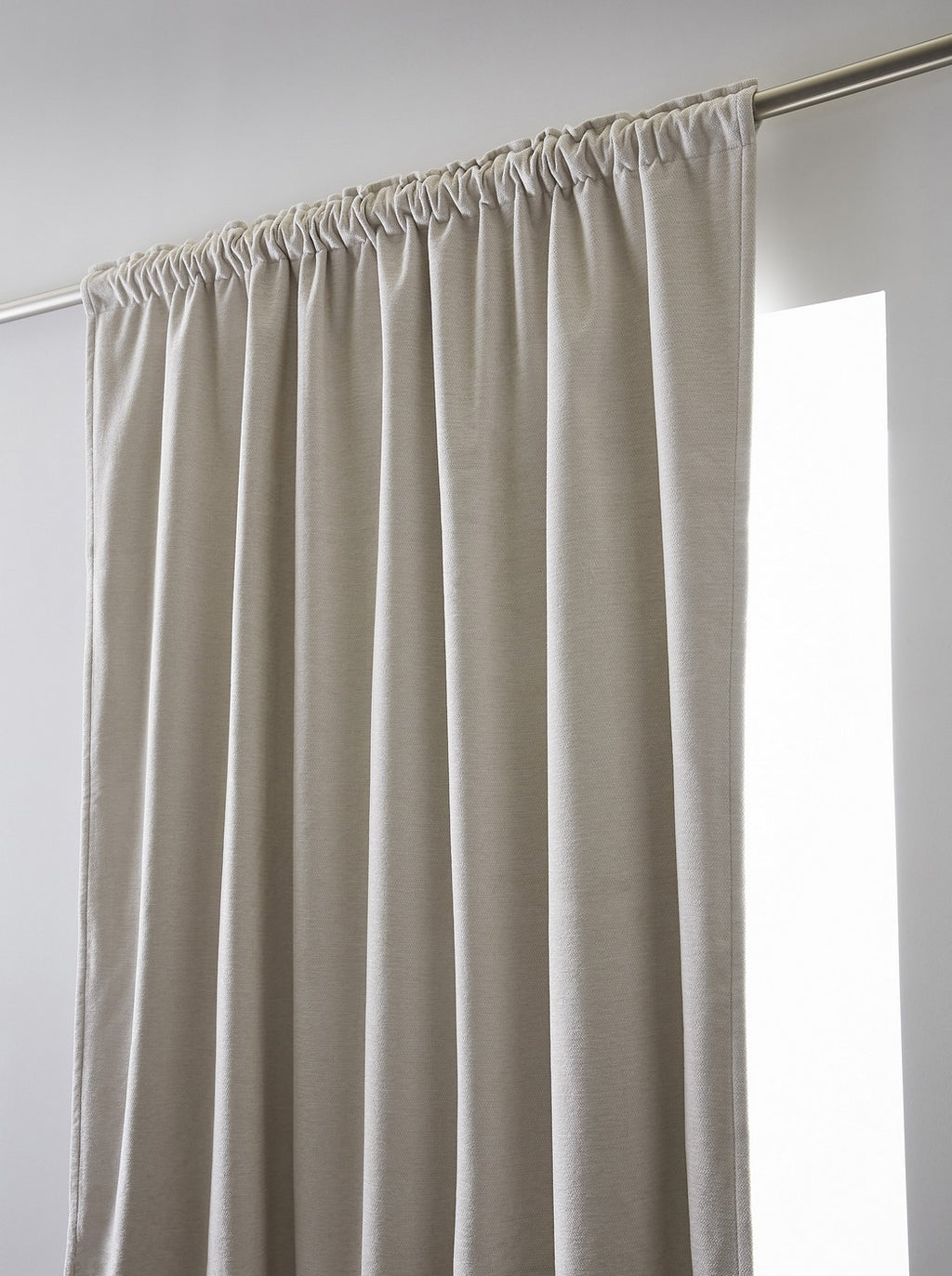 Bjorn - Rideau Galon Fronceur Occultant + Polaire - Polyester - Pampa