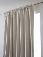 Bjorn - Rideau Galon Fronceur Occultant + Polaire - Polyester - Pampa