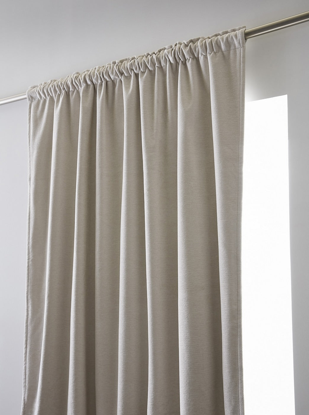 Bjorn - Rideau Galon Fronceur Occultant + Polaire - Polyester - Pampa