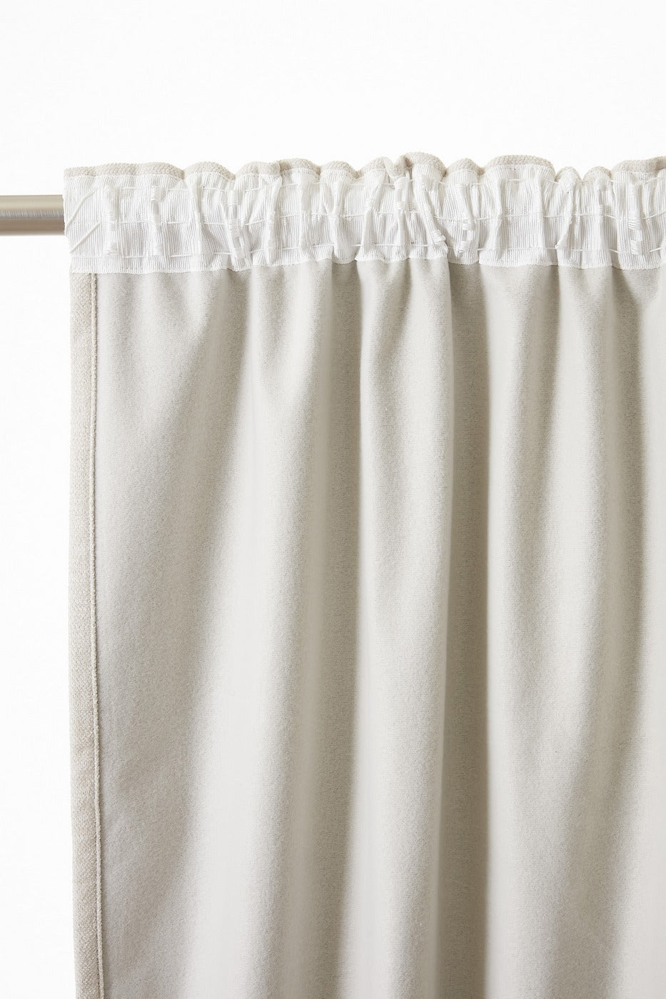 Bjorn - Rideau Galon Fronceur Occultant + Polaire - Polyester - Pampa
