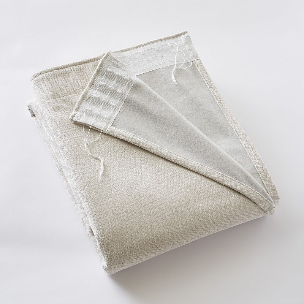 Bjorn - Rideau Galon Fronceur Occultant + Polaire - Polyester - Pampa