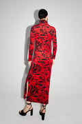 Vestido tubo Kiku de terciopelo de Sam