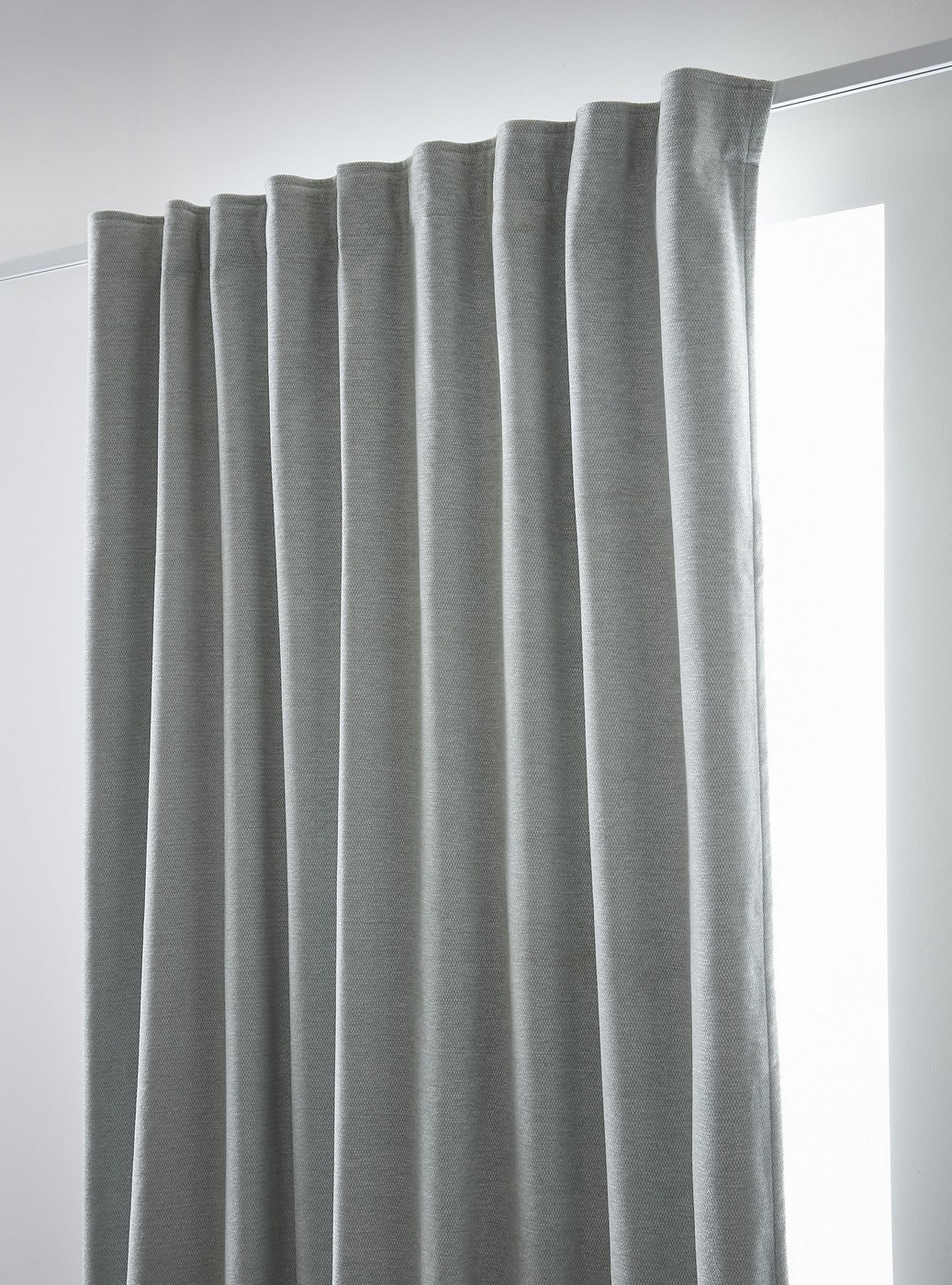 Bjorn - Blackout Curtain with Gathered Heading Tape + Fleece - Polyester - Eucalyptus