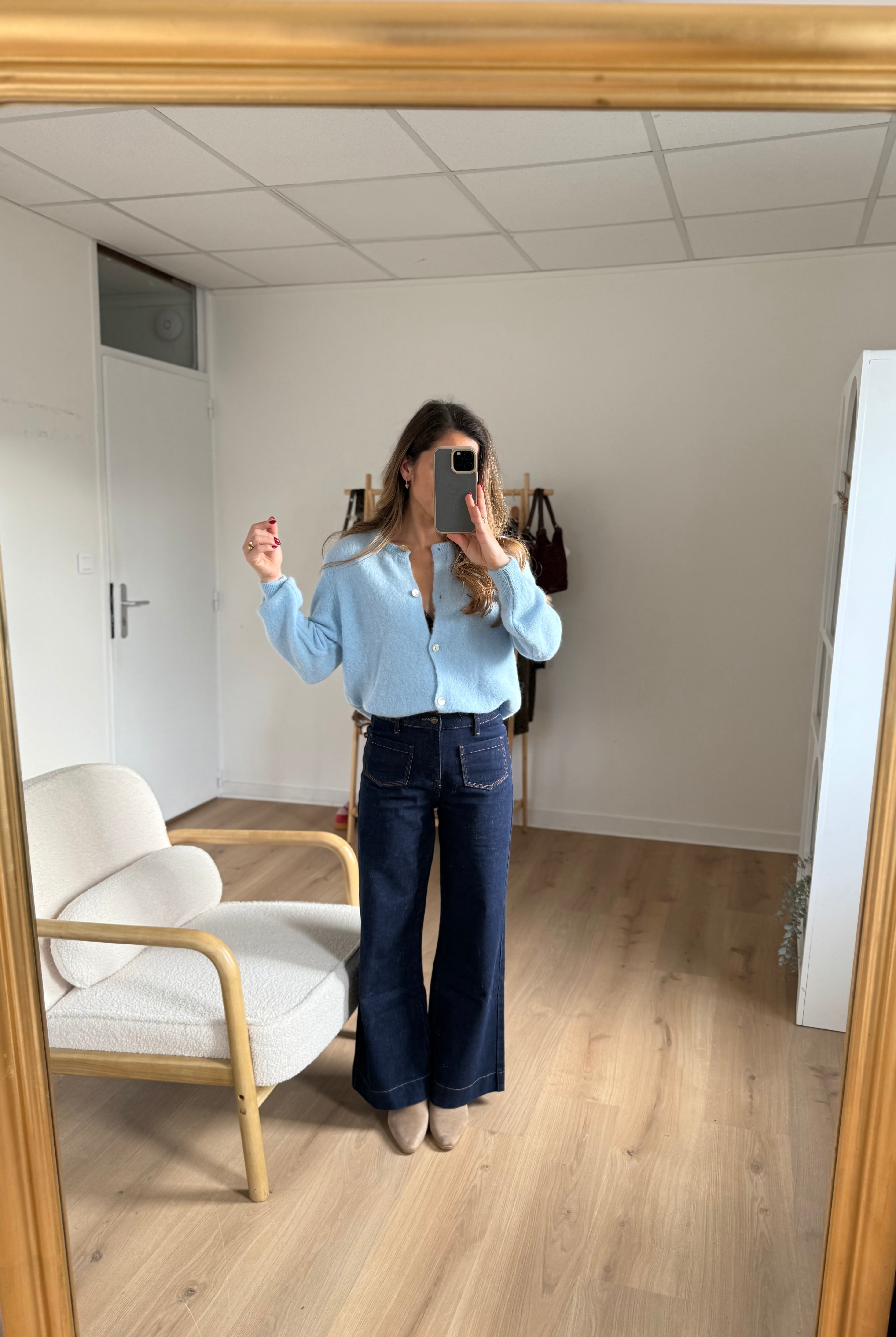 Léonie Wool Knit Ice Blue