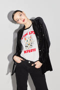 Tshirt Fred Lucky Cat - Blanc