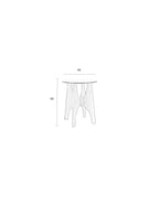 Kobe - Side Table - Glass - Natural/Beige