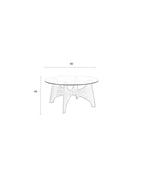 Kobe - Coffee Table - Glass - Natural/Beige