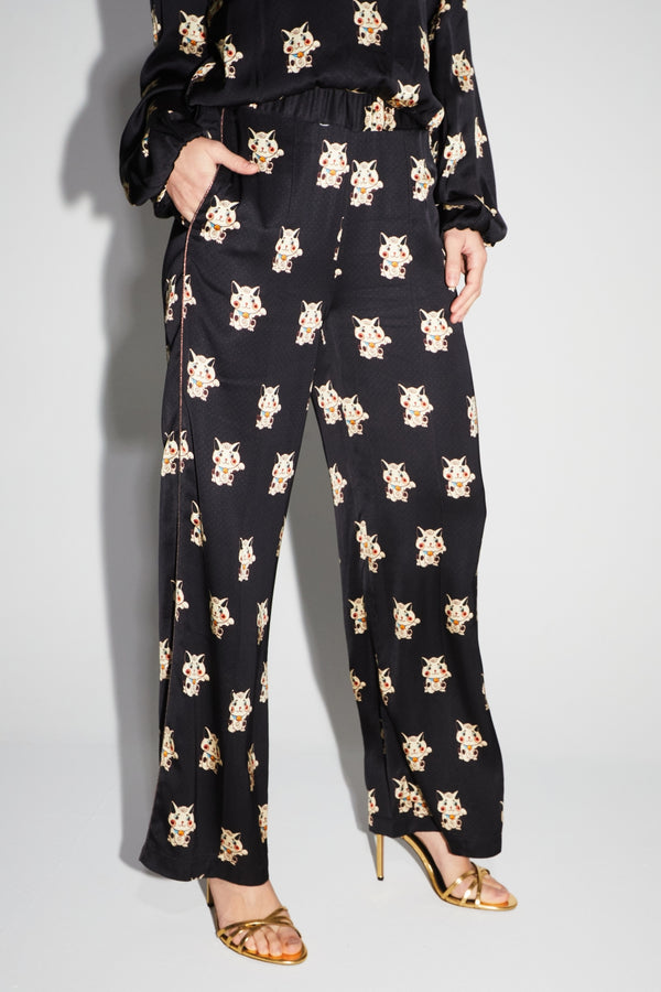 Pantalón Max Lucky Cat - Negro