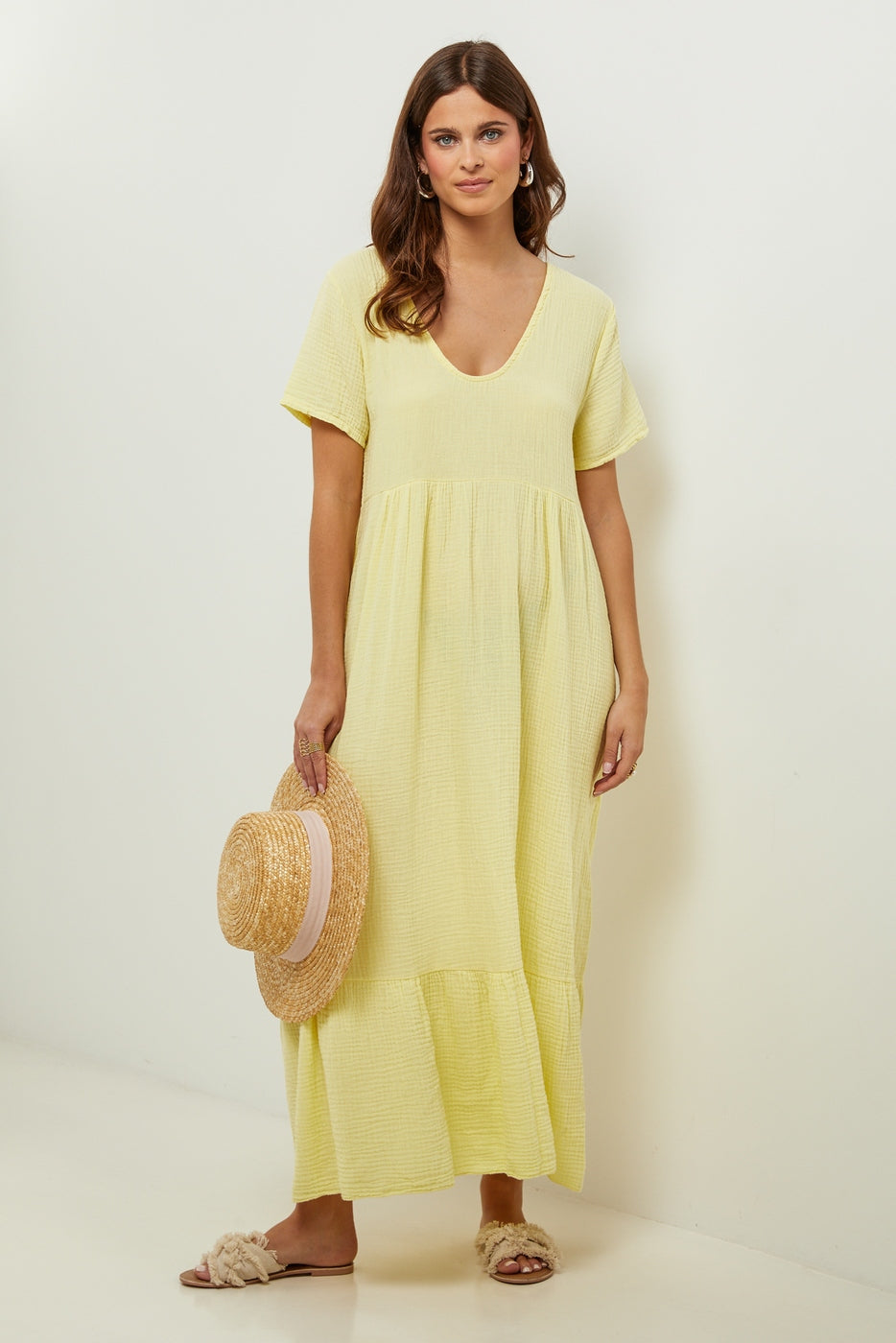 Robe - Jaune - Femme