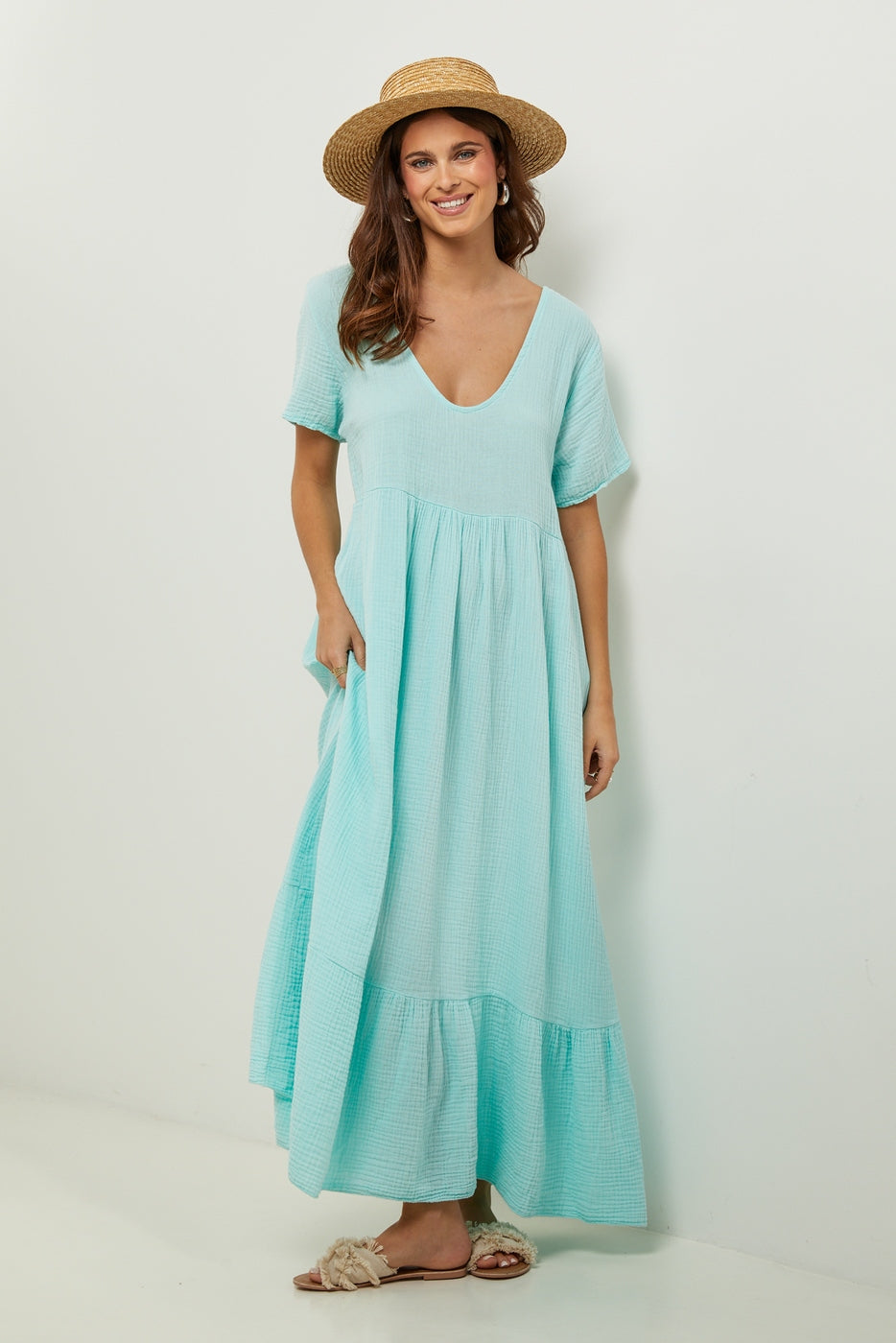 Robe - Vert D'eau - Femme