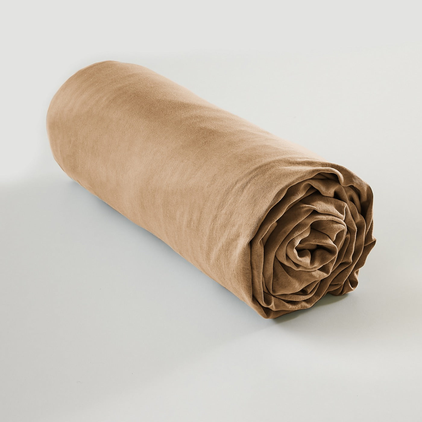 Fitted Sheet - Plain Lyocell - Lysandre - Camel