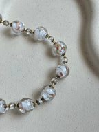 Collier Vintage En Pâte De Verre Murano