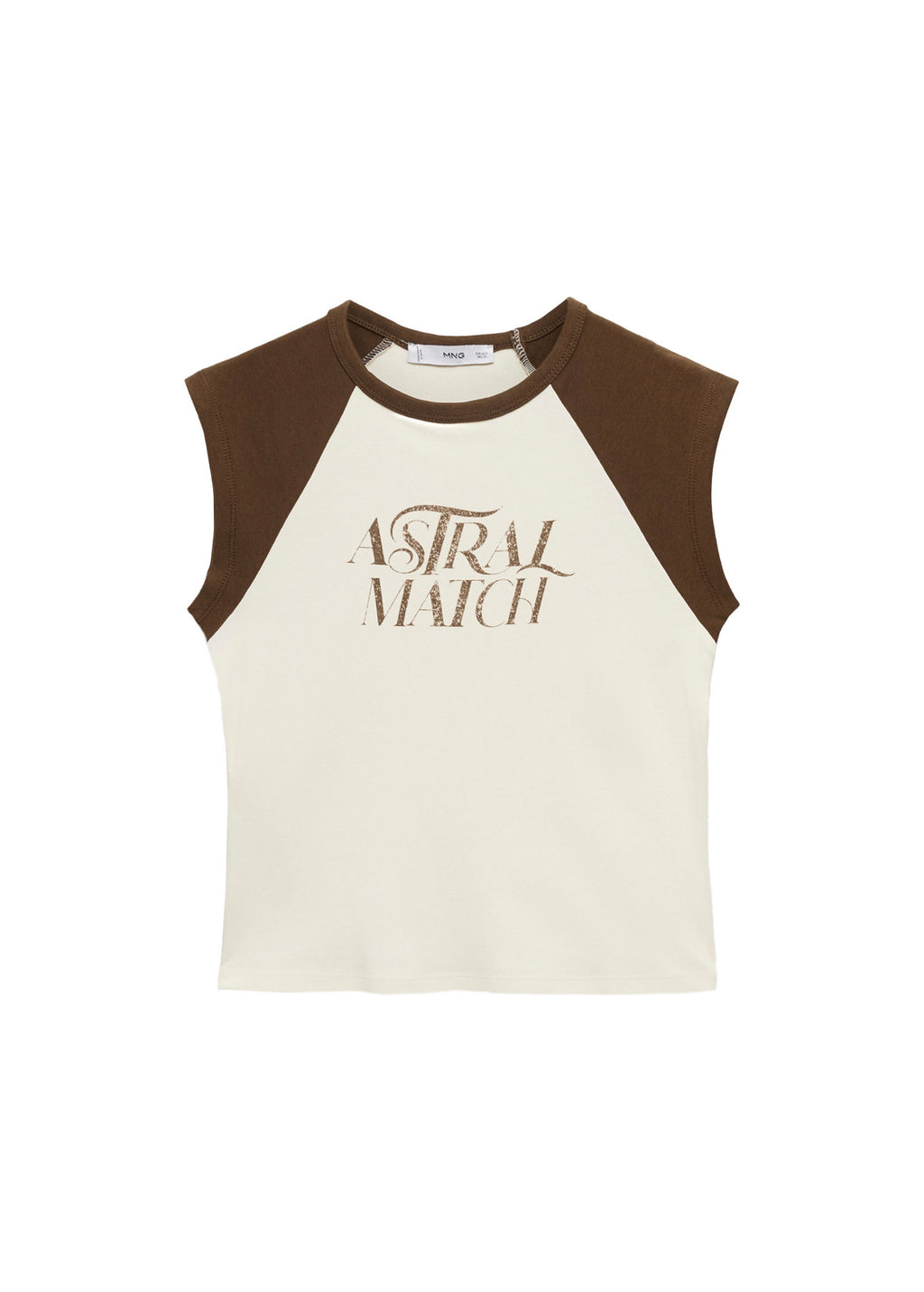T-Shirt Coton Imprimé - Brown