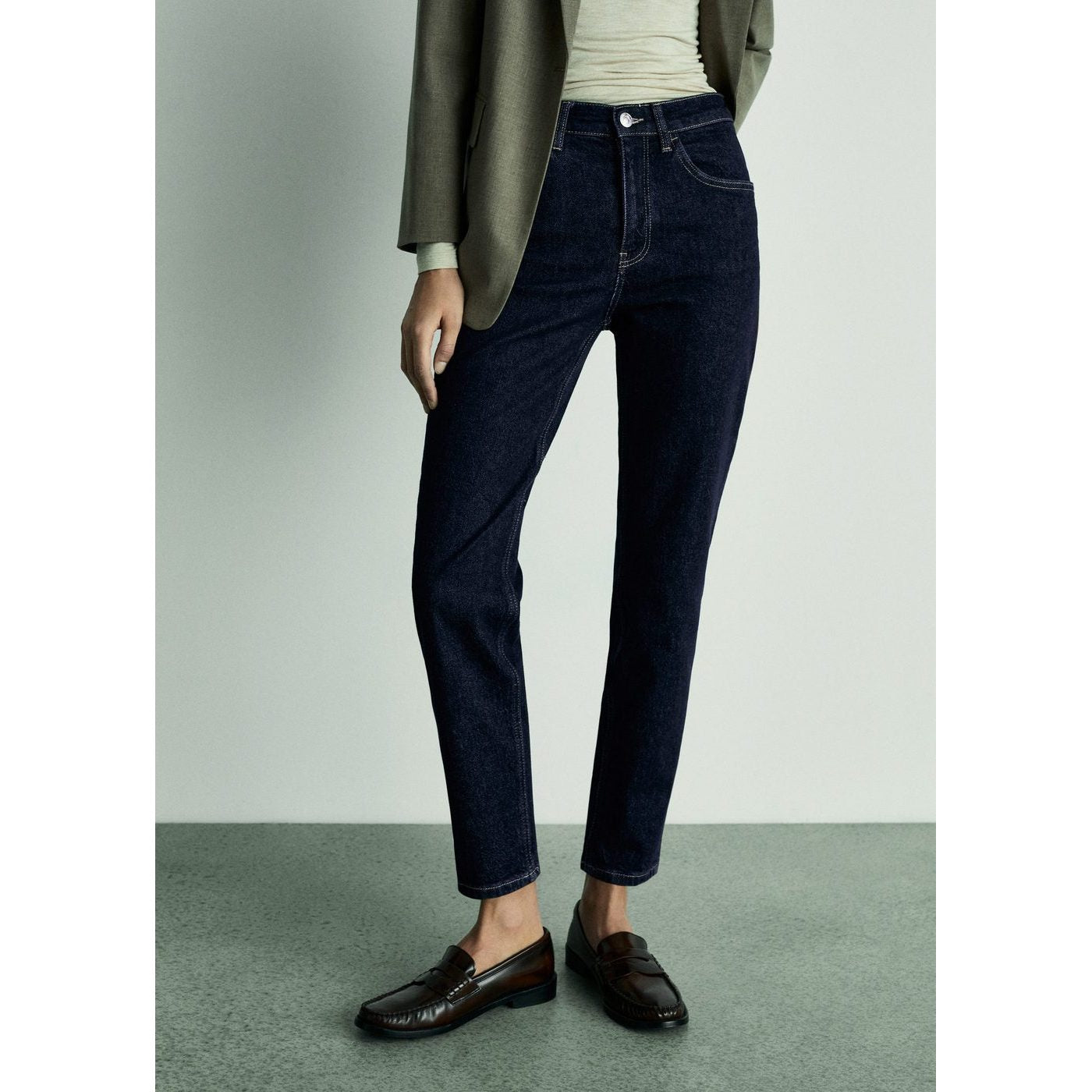 Jeans Newmom - Open Blue
