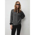 V-Neck Sequin Jumper - Charcoal