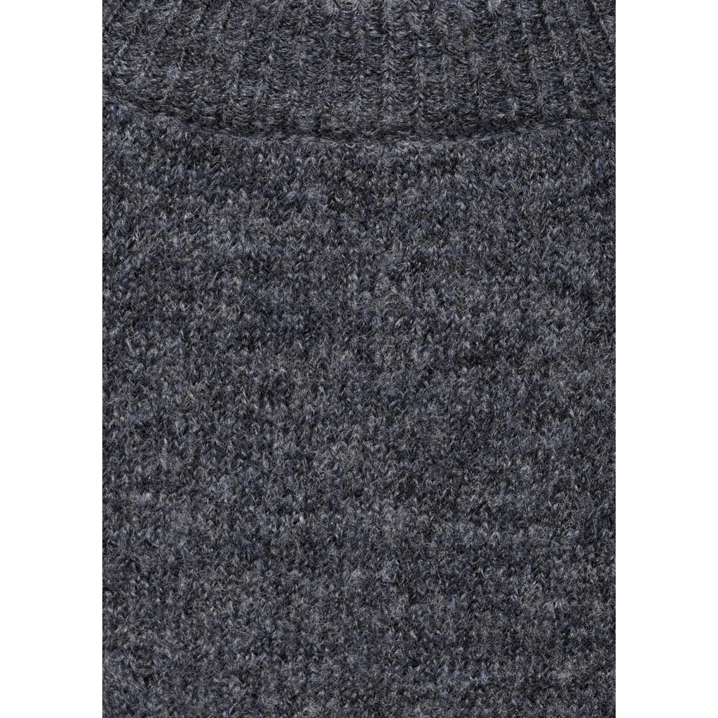 Straight Knit Dress - Grey