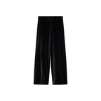 Pantalon Droit En Velours - Black