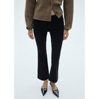 Jean Sienna Flare Crop Corduroy - Black Denim