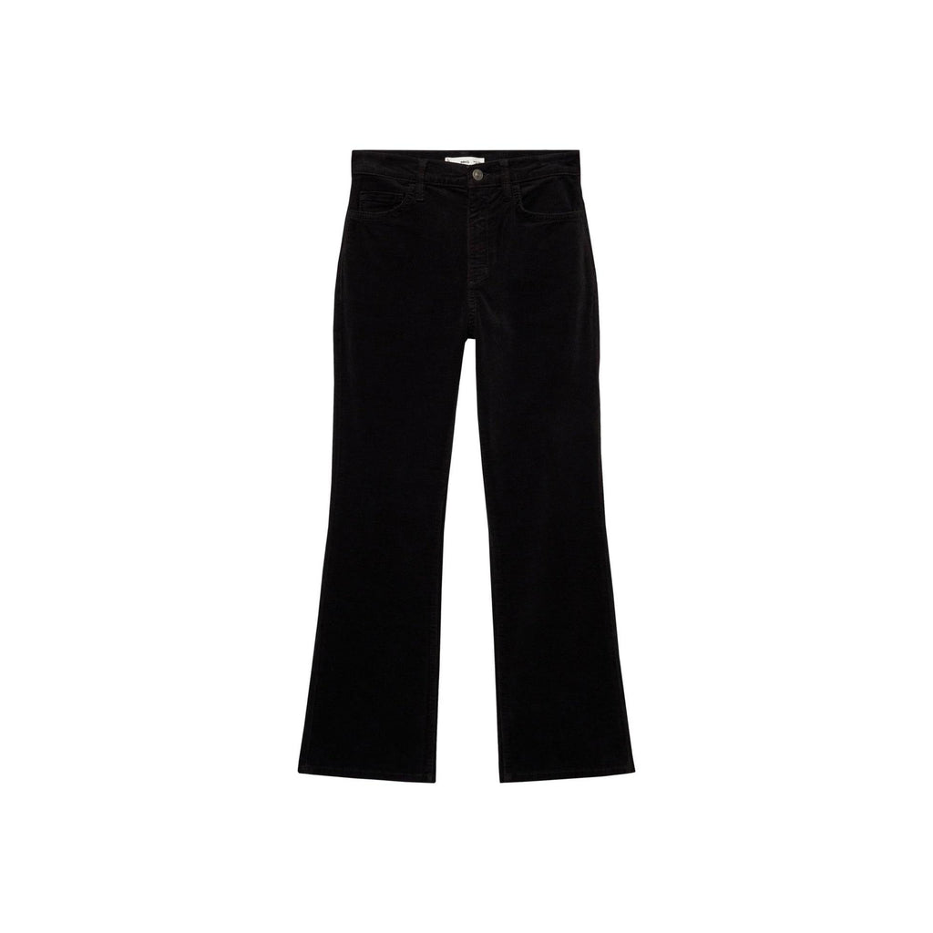 Jean Sienna Flare Crop Corduroy - Black Denim