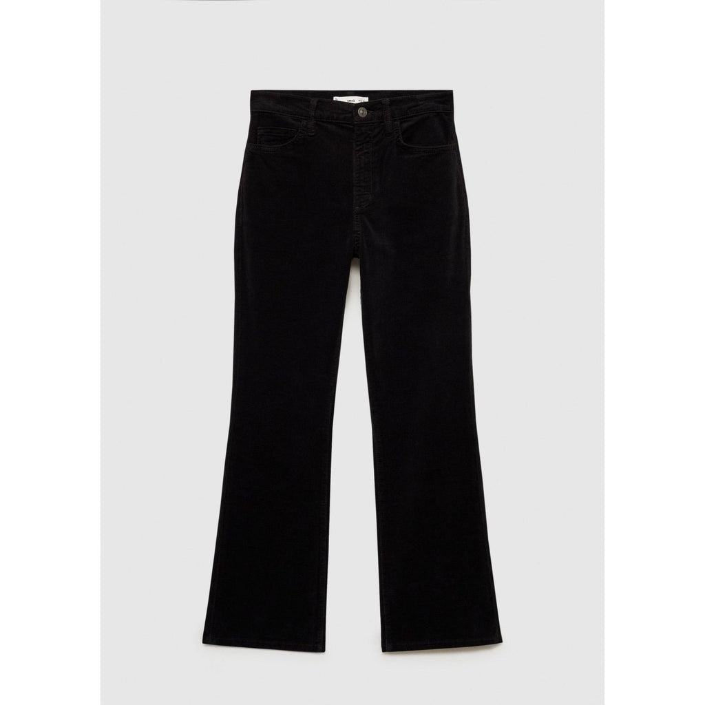 Jean Sienna Flare Crop Corduroy - Black Denim