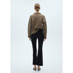 Jean Sienna Flare Crop Corduroy - Black Denim