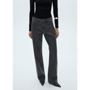Jean Droit Brillant - Black Denim