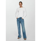T-Shirt Coton Manches Longues - White