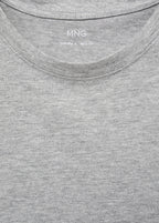 Short-Sleeve Cotton T-Shirt - Medium Heather Grey