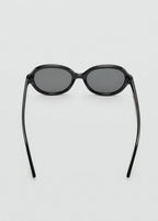 Round-Frame Sunglasses - Black