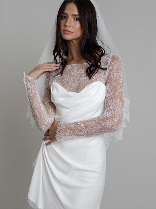 Vestido brillante - Blanco