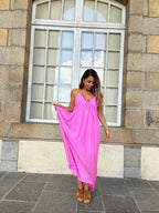 Stella pink maxi dress