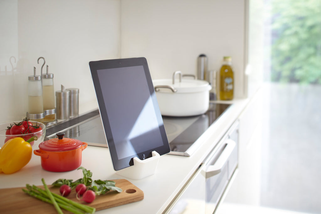Support Pour Tablette - Square - Blanc