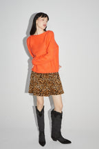 The Romy Orange Knit