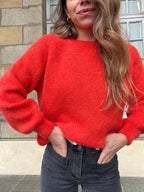 Pull Anna rouge orangé