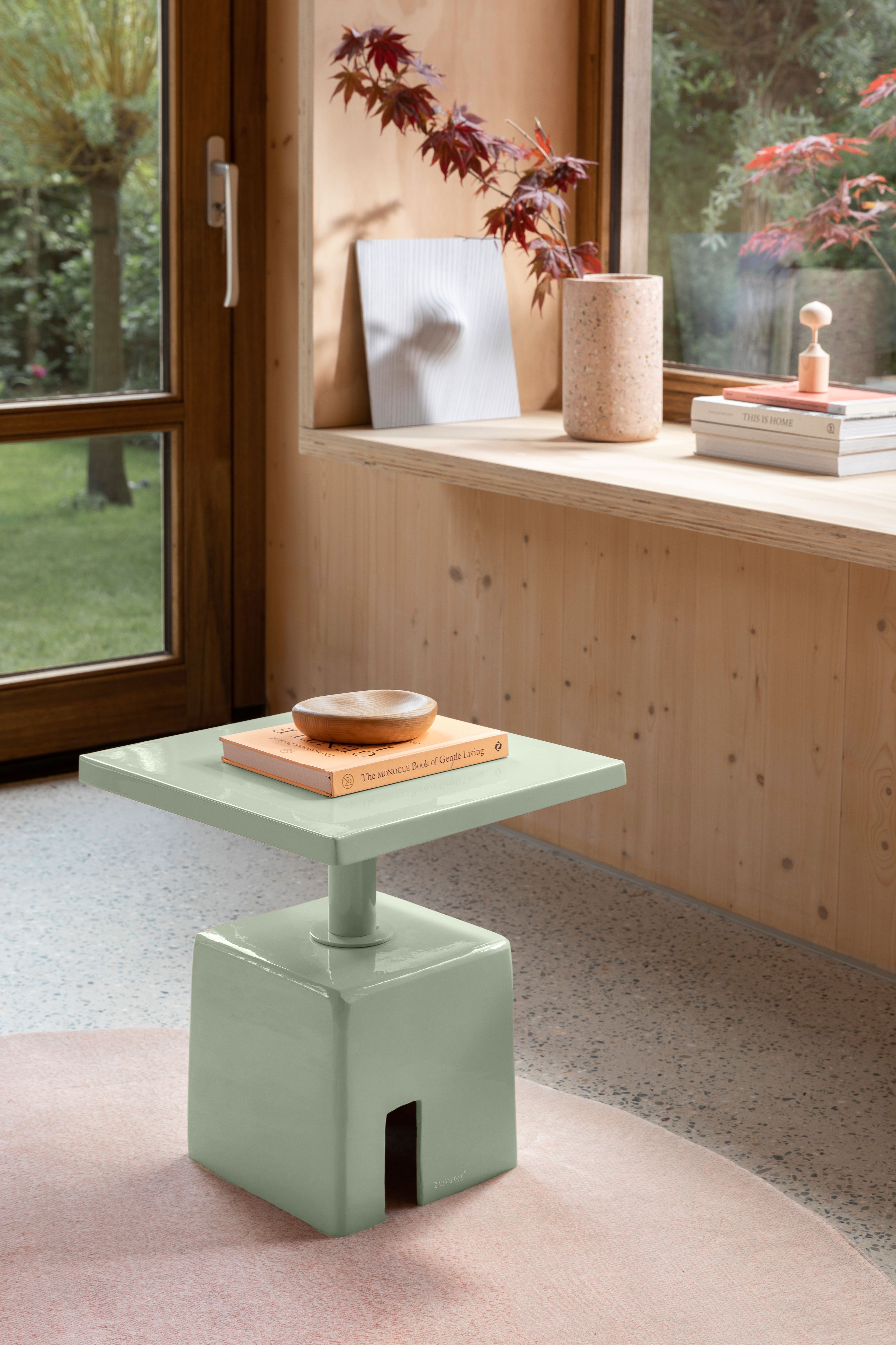 Chubby - Table D'Appoint - Fer - Vert Pierre