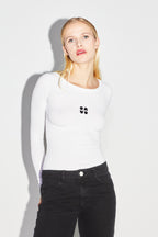 Le Tshirt Hugo Blanc Manches Longues