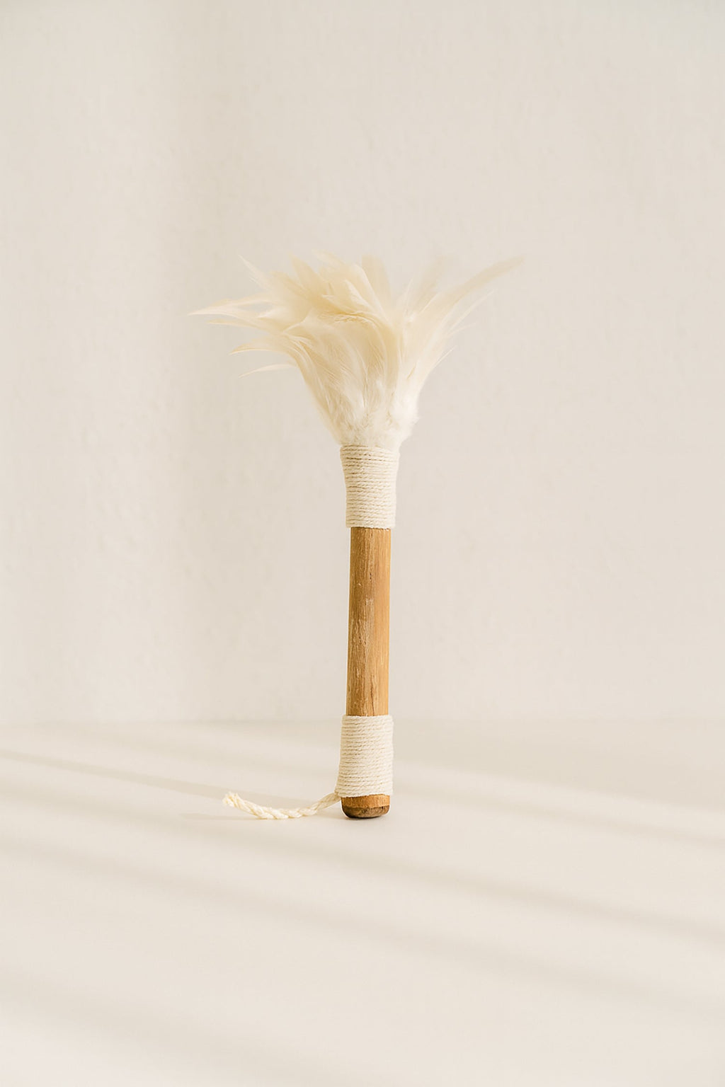 Plumero Decorativo Kemoa - Bambú Y Plumas Blancas