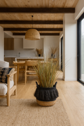 Zalo - Panier - Abaca - Noir/Naturel