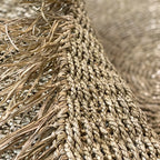 Serifos Rug In Natural Fibers With Fringes