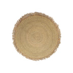 Serifos Rug In Natural Fibers With Fringes