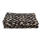 Alia Short Pointe In Cotton - Black And Ecru Reversible With Patterns
