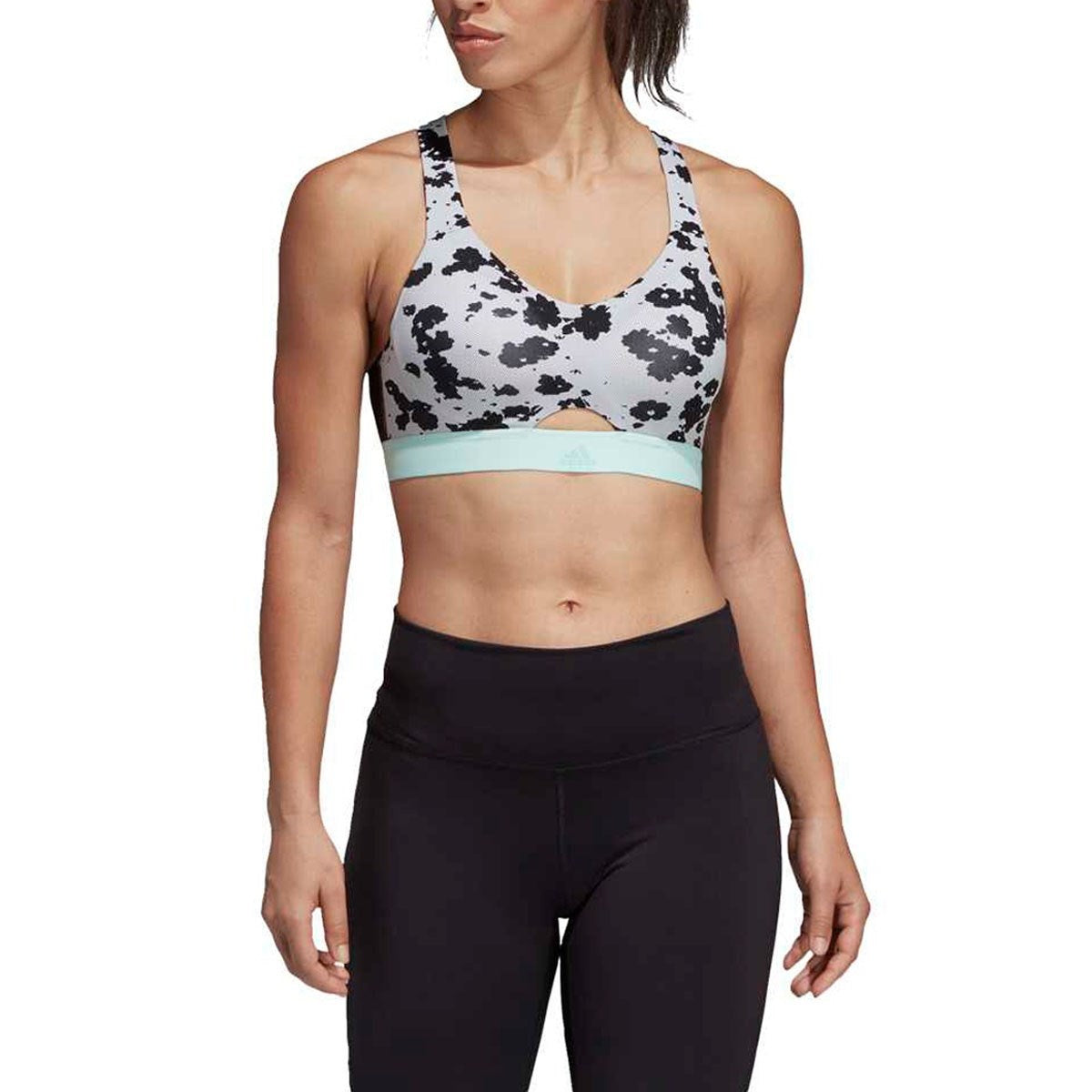 Adidas - Brassière Stronger For It Iteration Adidas By Stella Mccartney - Beige Et Noir - Femme