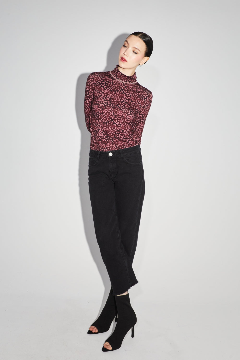 Alex Straight Black Jeans - Sort