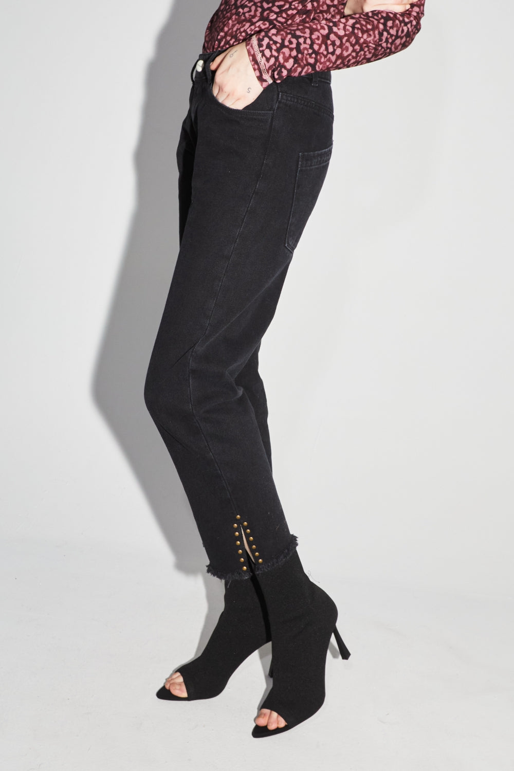 Alex Straight Black Jeans - Sort