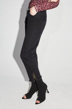 Alex Straight Black Jeans - Sort